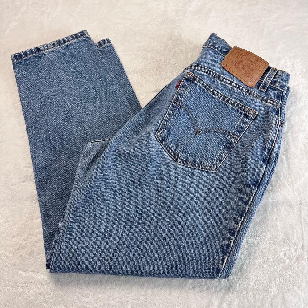 Levi’s 550 Vintage women’s tapered Leg relaxed fit blue jeans 2002 Y2K size 16 M